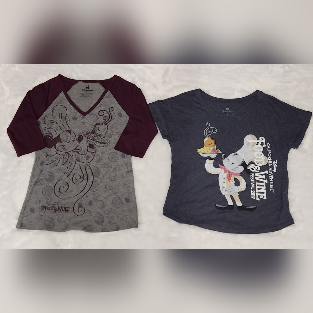*BUNDLE* EUC Two 2017 Disney California Food and Wine Festival T-shirts